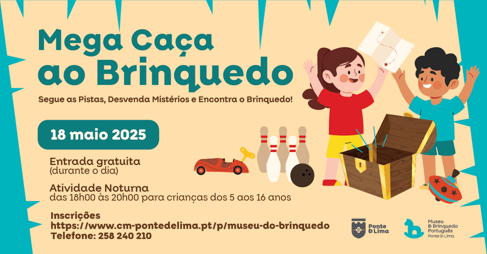 Cartaz da Mega Caça ao Brinquedo