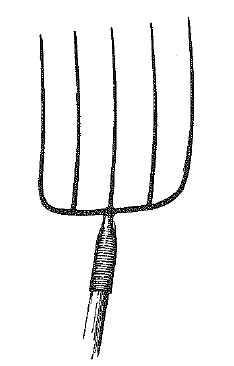 Forquilha | Instrumento de Manuseio de Palhas e Limpeza de Cereais